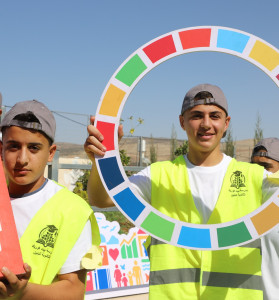 نشاط توعوي في مدرسة بيت فوريك بالتعاون مع الاتحاد الفلسطيني للهيئات المحلية لتعزيز الوعي بأهداف التنمية المستدامة